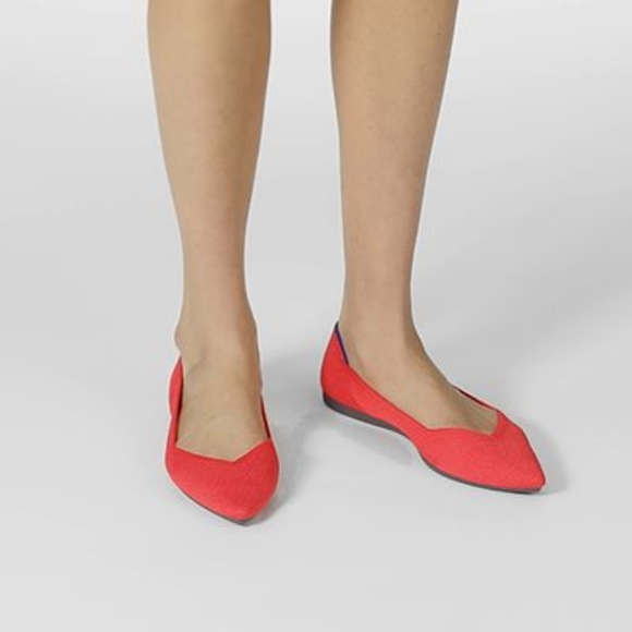 Rothy's The Point flat in Flame 🔥 (discontinued color) - Picture 2 of 9